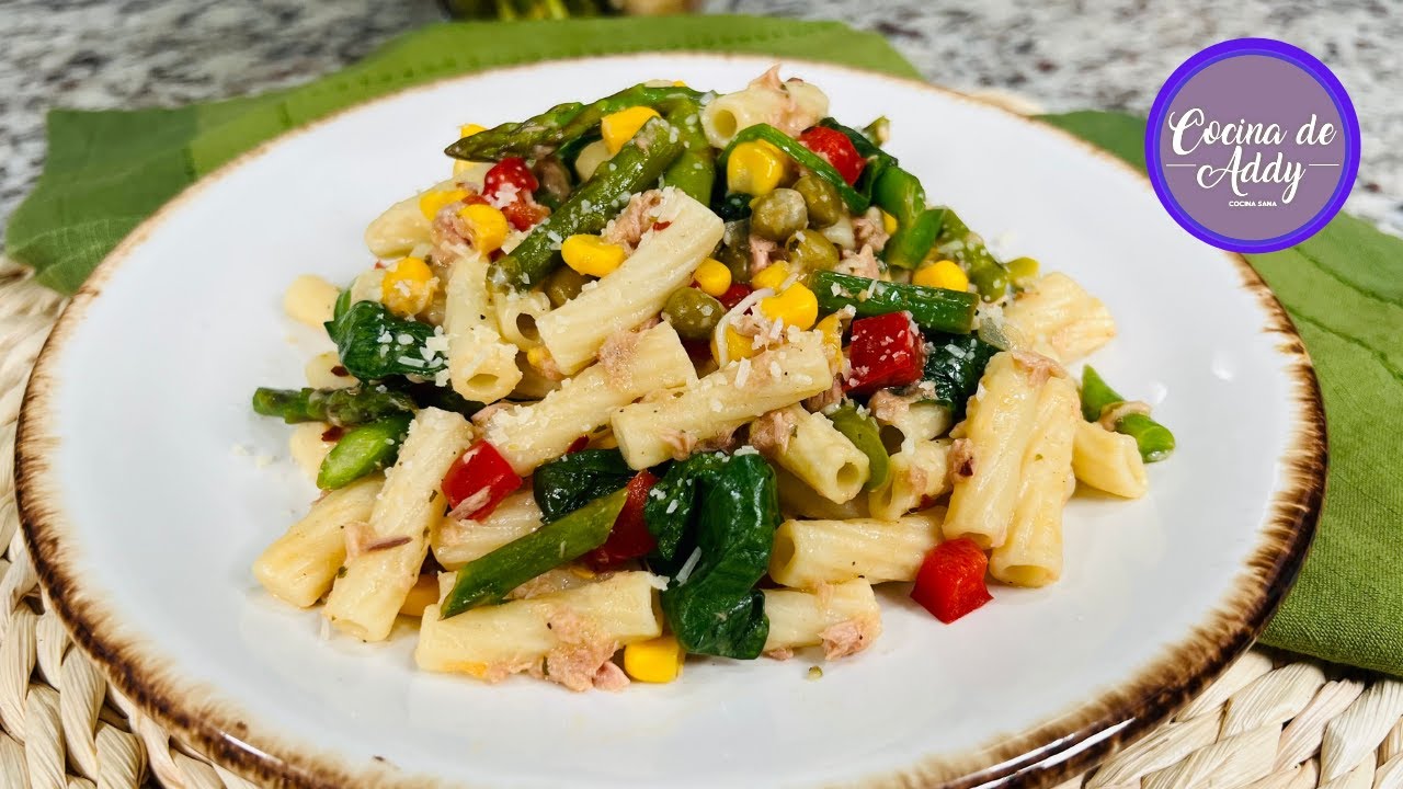 Pasta Con Atun Y Verduras