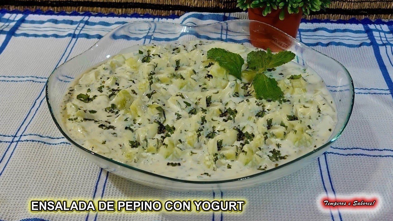 Receta De Ensalada De Pepino Y Yogur Griega: Una Deliciosa Opción Para ...